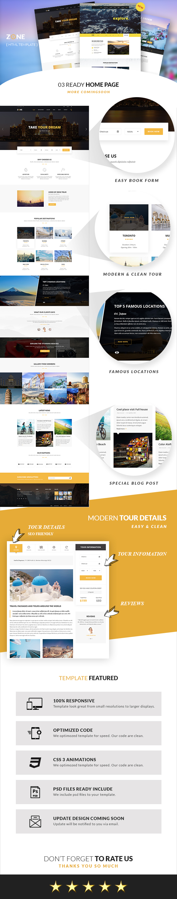 Zone - Tours and Travel HTML Template - 5
